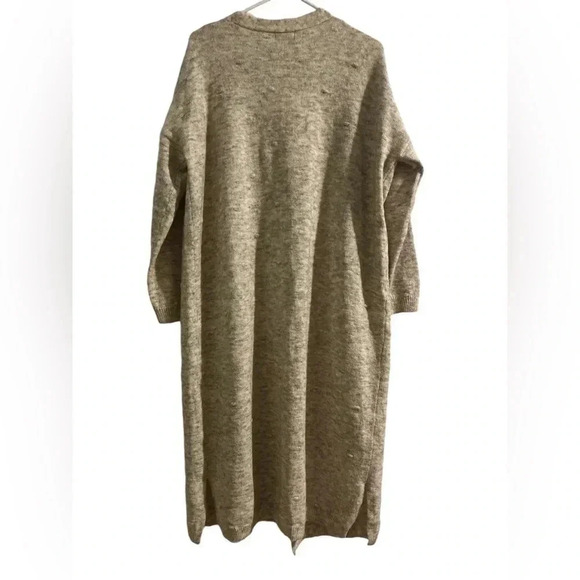 Frnch Paris Lamia Beige Open Front Cardigan Sweater - Size S/M - Picture 2 of 6